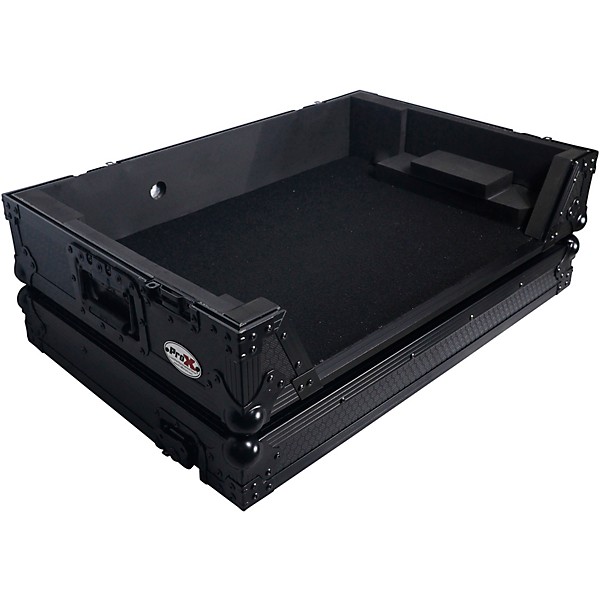 ProX Flight Style Road Case Fits Pioneer DDJ-FLX10 Case Black on Black W/ Wheels Black