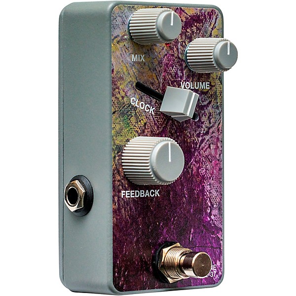 Old Blood Noise Endeavors BL-37 Reverb Variable Clock Effector Pedal Purple and Silver