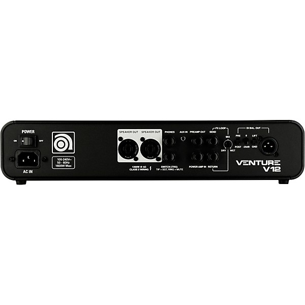 Ampeg Venture V12 Bass Amp Head