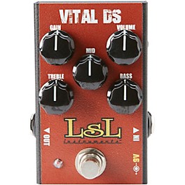 LsL Instruments VITAL DS Versatile Modern Distortion Effects Pedal Red