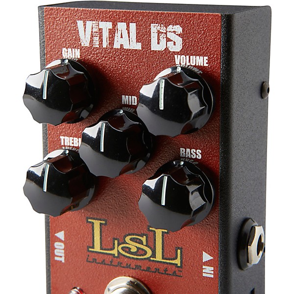 LsL Instruments VITAL DS Versatile Modern Distortion Effects Pedal Red