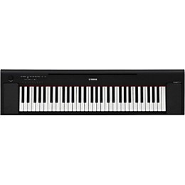 Open Box Yamaha Piaggero NP-15 61-Key Portable Keyboard With Power Adapter Level 2 Black 197881116217