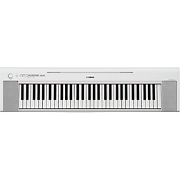 Yamaha Piaggero NP-15 61-Key Portable Keyboard With Power Adapter White Essentials Package