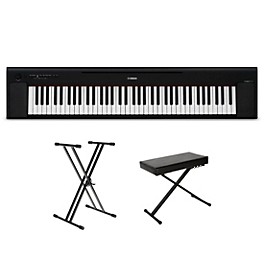 Yamaha Piaggero NP-35 76-Key Po... Yamaha Piaggero NP-35 76-Key Portable Keyboard With Power Adapter Black Essentials Package