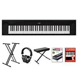 Yamaha Piaggero NP-35 76-Key Port... Yamaha Piaggero NP-35 76-Key Portable Keyboard With Power Adapter Black Beginner Package