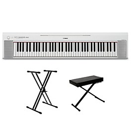 Yamaha Piaggero NP-35 76-Key Po... Yamaha Piaggero NP-35 76-Key Portable Keyboard With Power Adapter White Essentials Package