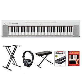 Yamaha Piaggero NP-35 76-Key Port... Yamaha Piaggero NP-35 76-Key Portable Keyboard With Power Adapter White Beginner Package