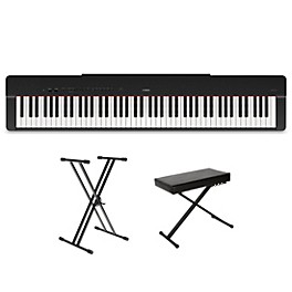 Yamaha P-225 88-Key Digital Piano Black Beginner Package Yamaha P-225 88-Key Digital Piano Black Essentials Package