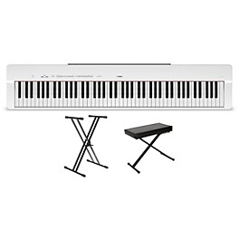 Yamaha P-225 88-Key Digital Piano Black Beginner Package Yamaha P-225 88-Key Digital Piano White Essentials Package