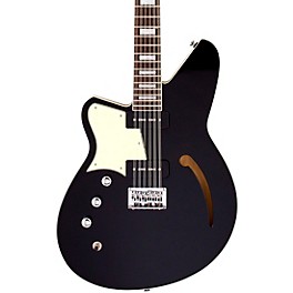 Reverend Airwave 12 Left Handed Semi-Hollow 12-String Electric Guitar Midnight Black