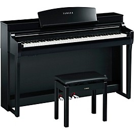 Yamaha Clavinova CSP-255 Digital Console Piano Wi... Yamaha Clavinova CSP-255 Digital Console Piano With Bench Polished Ebony