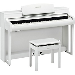 Yamaha Clavinova CSP-255 Digital Console Piano With ... Yamaha Clavinova CSP-255 Digital Console Piano With Bench Matte White