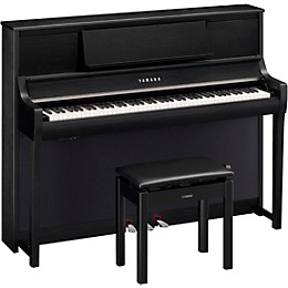 Yamaha Clavinova CSP-295 Digital Upright Piano With Bench Black Walnut