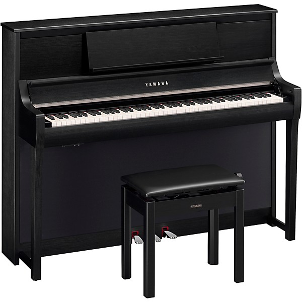 Yamaha Clavinova CSP-295 Digital Upright Piano With Bench Black Walnut