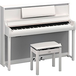 Yamaha Clavinova CSP-295 Digital Upright Piano Wi... Yamaha Clavinova CSP-295 Digital Upright Piano With Bench Polished White