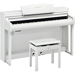 Yamaha Clavinova CSP-275 Digital Console Piano With Bench Matte White