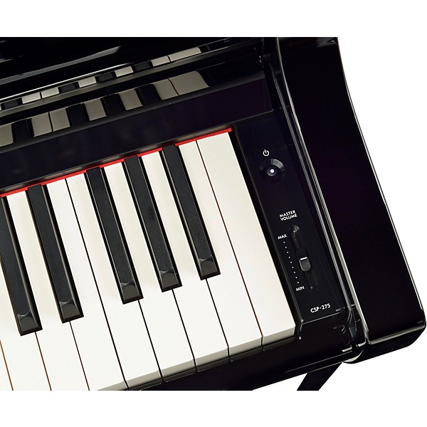 Yamaha Clavinova CSP-275 Digital Console Piano With Bench Polished Ebony