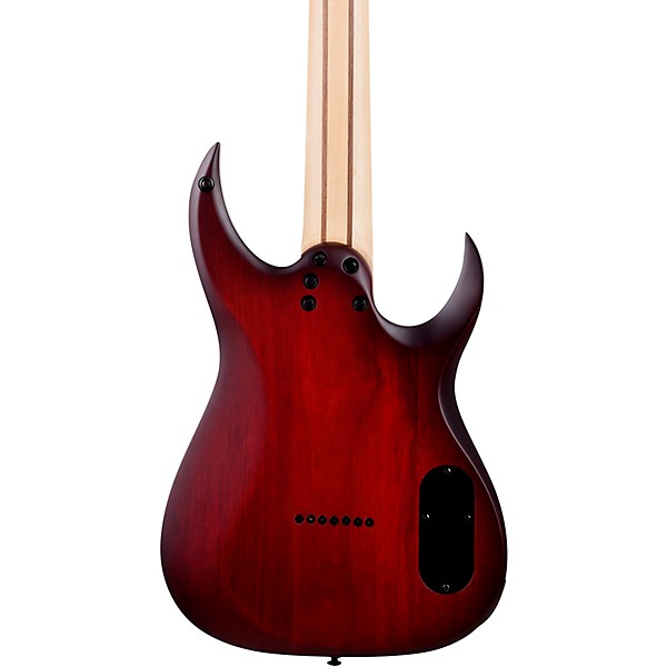 Schecter Guitar Research Sunset 7-String Extreme Left-Handed Electric Guitar Scarlet Burst