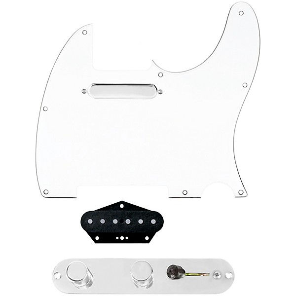 920D Custom Texas Vintage Loaded Pickguard for Tele With T3W-REV-C Control Plate White