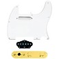 920d Custom Texas Vintage Loaded Pickguard for Tele With T3W-G Control Plate White thumbnail