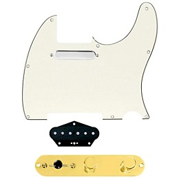 920D Custom Texas Vintage Loaded Pickguard for Tele With T3W-G Control Plate Parchment
