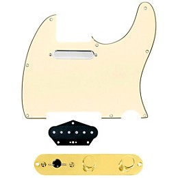 920D Custom Texas Vintage Loaded Pickguard for Tele With T3W-G Control Plate Aged White