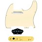 920D Custom Texas Vintage Loaded Pickguard for Tele With T3W-G Control Plate Aged White thumbnail