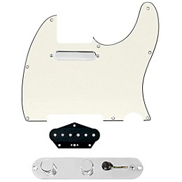 920d Custom Texas Grit Loaded Pickguard for Tele With T3W-REV-G Control Plate White Pearl
