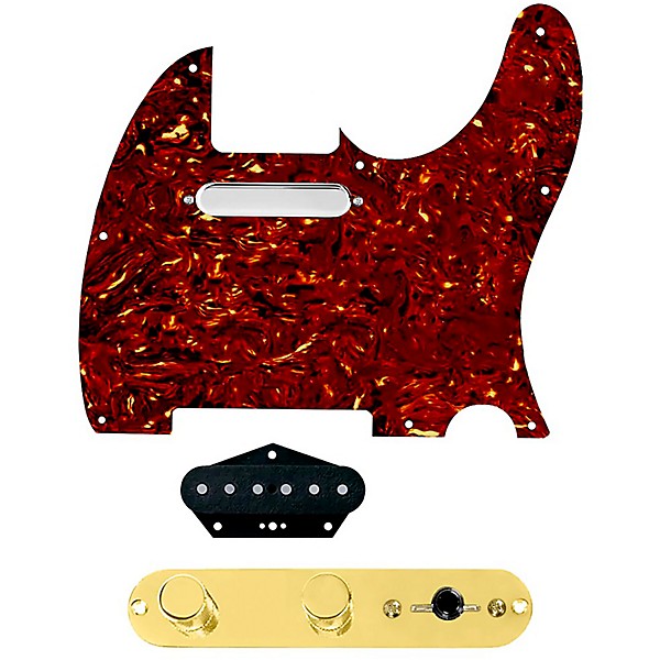 920d Custom Texas Grit Loaded Pickguard for Tele With T3W-REV-G Control Plate Tortoise