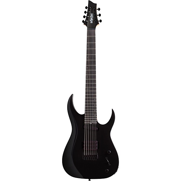 Schecter Guitar Research Sunset 7-String Triad Electric Guitar Gloss Black