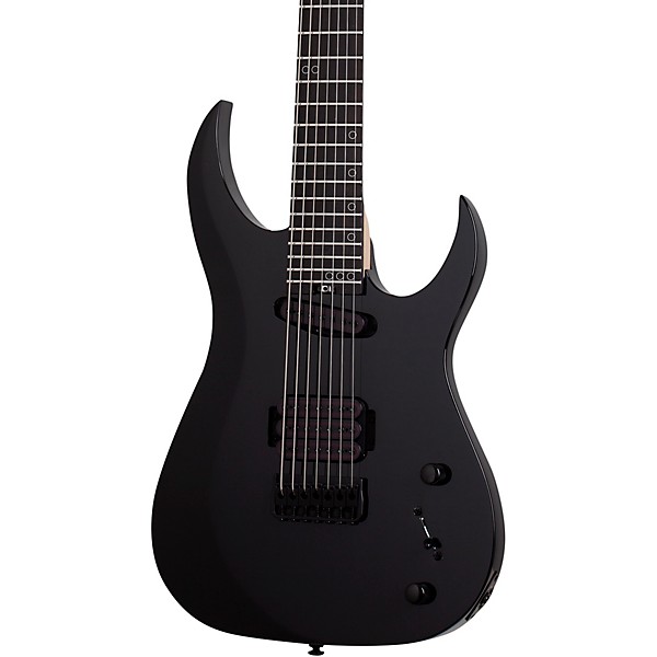 Schecter Guitar Research Sunset 7-String Triad Electric Guitar Gloss Black