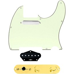 920D Custom Texas Grit Loaded Pickguard for Tele With T3W-G Control Plate Mint Green