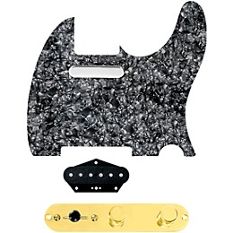 920D Custom Texas Grit Loaded Pickguard for Tele With T3W-G Control Plate Black Pearl
