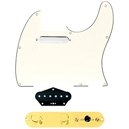 920d Custom Texas Vintage Loaded Pickguard for Tele With T4W-REV-G Control Plate Parchment