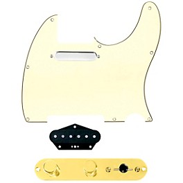 920d Custom Texas Vintage Loaded Pickguard for Tele With T4W-REV-G Control Plate Aged White