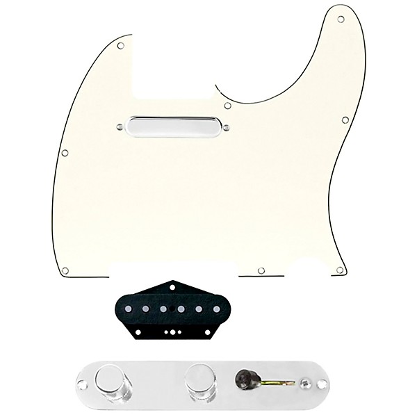 920d Custom Texas Vintage Loaded Pickguard for Tele With T4W-REV-C Control Plate Parchment