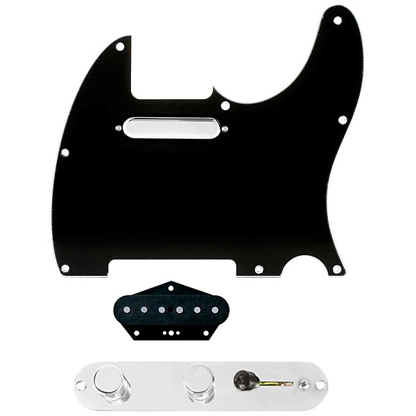920d Custom Texas Vintage Loaded Pickguard for Tele With T4W-REV-C Control Plate Black