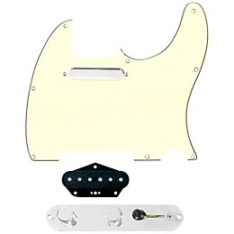 920D Custom Texas Vintage Loaded Pickguard for Tele With T4W-REV-C Control Plate Aged White