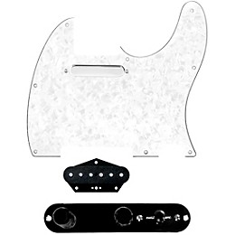920d Custom Texas Grit Loaded Pickguard for Tele With T3W-REV-B Control Plate White Pearl
