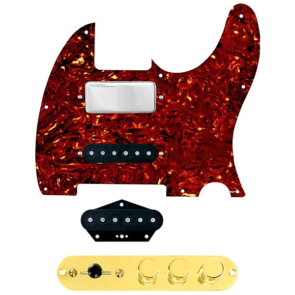 920d Custom Mason Style Loaded Pickguard for Nashville Tele With TMAS-G Control Plate Tortoise