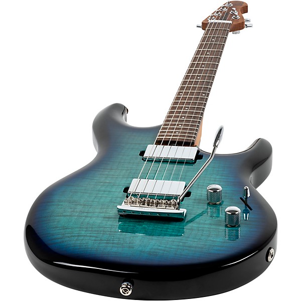 Ernie Ball Music Man Luke 4 HH Maple Top Electric Guitar Blue Dream