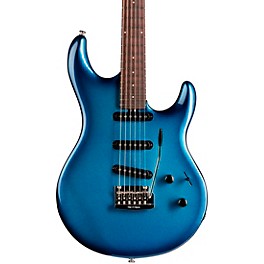 Ernie Ball Music Man Luke 4 SSS Electric Guitar Diesel Blue