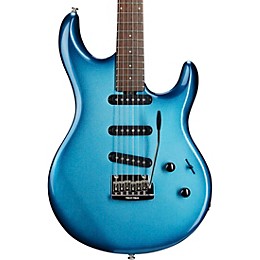 Ernie Ball Music Man Luke 4 SSS Electric Guitar Diesel Blue