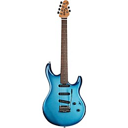 Ernie Ball Music Man Luke 4 SSS Electric Guitar Diesel Blue