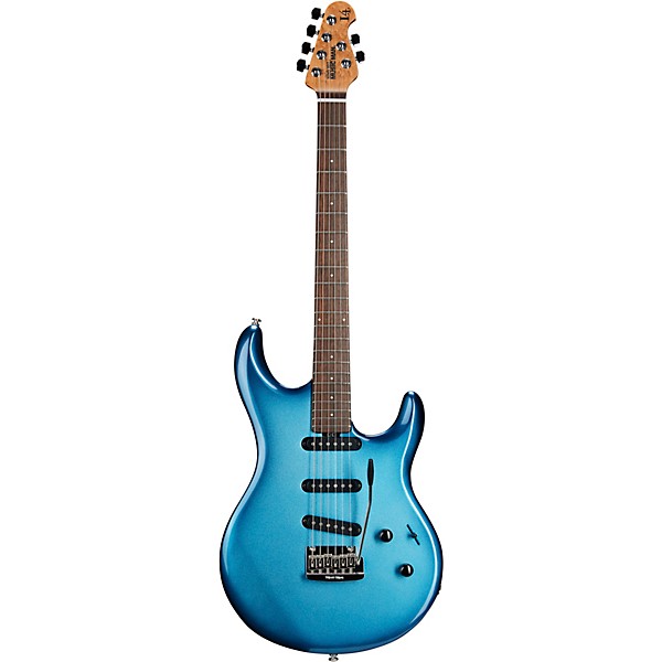 Ernie Ball Music Man Luke 4 SSS Electric Guitar Diesel Blue