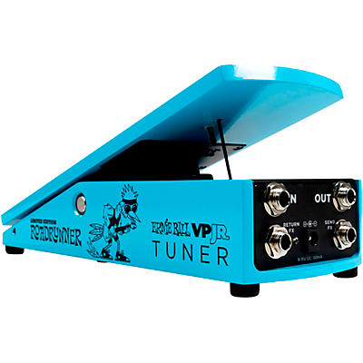 Ernie Ball Limited-Edition Vpjr Roadrunner Tuner And Volume Pedal Blue for sale