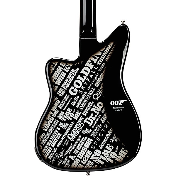 Duesenberg USA Alliance Series James Bond 007 David Arnold Edition Electric Guitar Monochrome Black and White