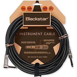 Blackstar Standard Straight to Angle Cable 10 ft. Black Blackstar Standard Straight to Angle Cable 20 ft. Black