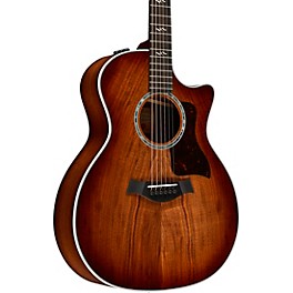 Taylor 424ce Walnut Special Edition Grand Auditorium Acoustic-Electric Guitar Shaded Edge Burst