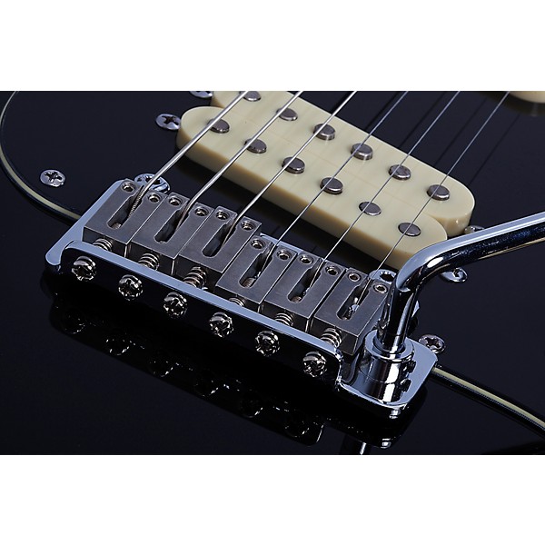 Open Box Schecter Guitar Research MV-6 Electric Guitar Level 2 Gloss Black 197881114800